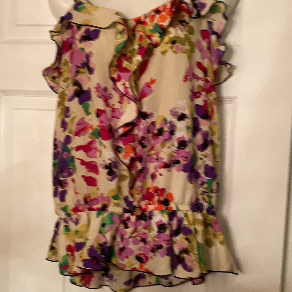 Flower Ruffle Babydoll shirt - Picture 3 of 8